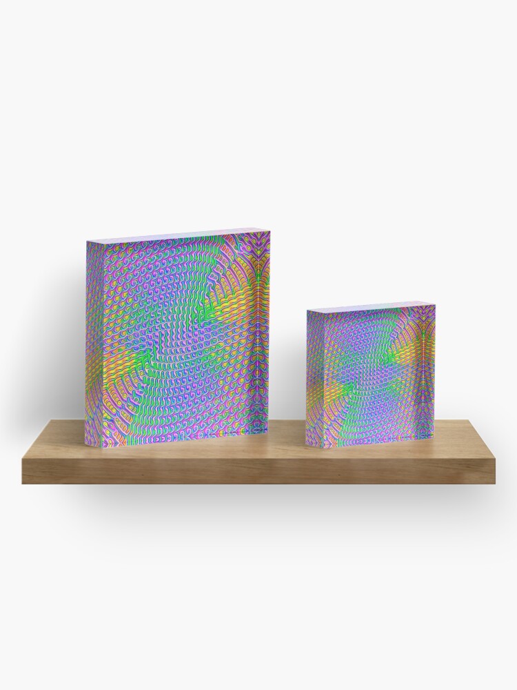 Alternate view of Pattern loud Acrylic Block
