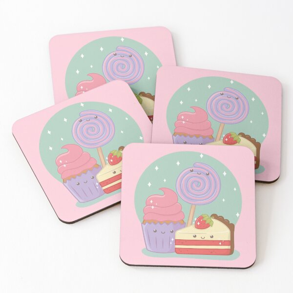 Item preview, Lollipop, muffin and strawberry cake cute smiling family designed and sold by OutfitCustoms1.