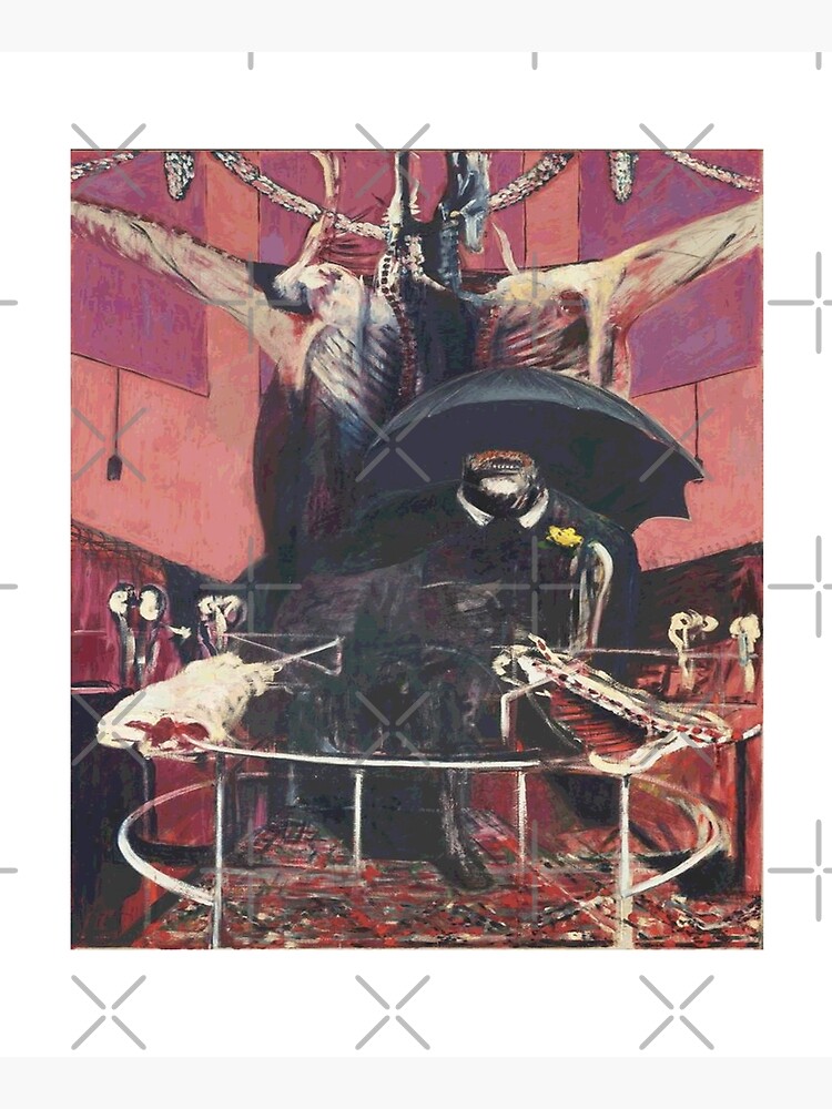 Francis Bacon Painting 1946 Mounted Print For Sale By Sky Art 80s   Flat,750x,075,f Pad,750x1000,f8f8f8 