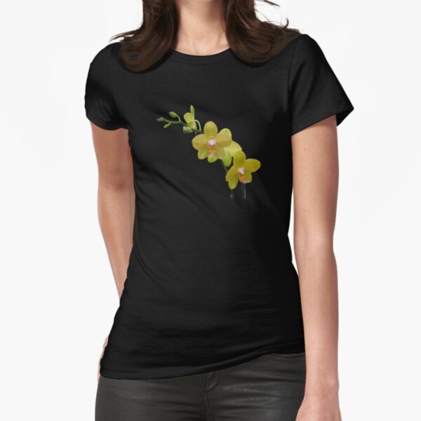 YELLOW ORCHIDS Fitted T-Shirt