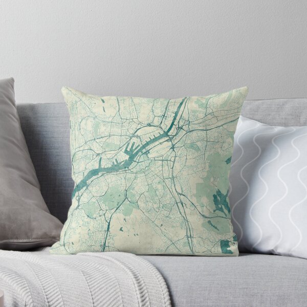 Item preview, Gothenburg Map Blue Vintage designed and sold by HubertRoguski.