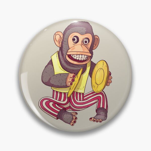Item preview, Creepy AF Vintage Cymbal Banging Monkey Toy  designed and sold by RetroTrend.