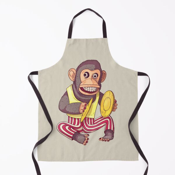 Item preview, Creepy AF Vintage Cymbal Banging Monkey Toy  designed and sold by RetroTrend.