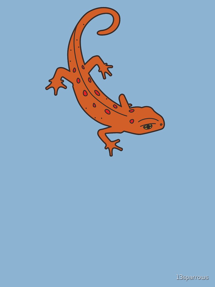 Thumbnail 2 of 2, Kids T-Shirt, Eastern Red-Spotted Newt designed and sold by 13sparrows.