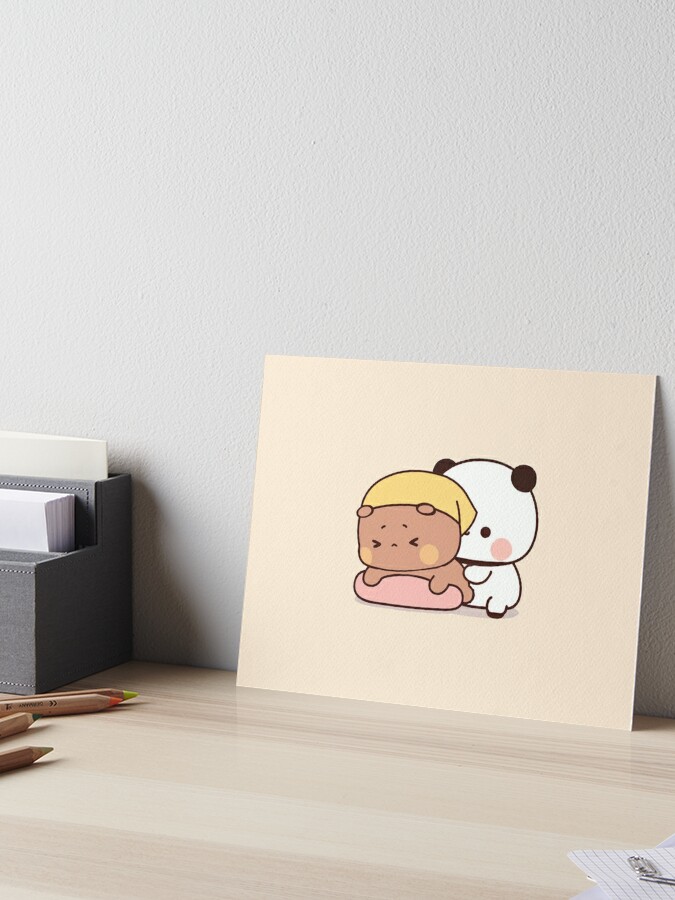 Cute Dudu Is Having Massage By Bubu Art Board Print for Sale by  gingersweet