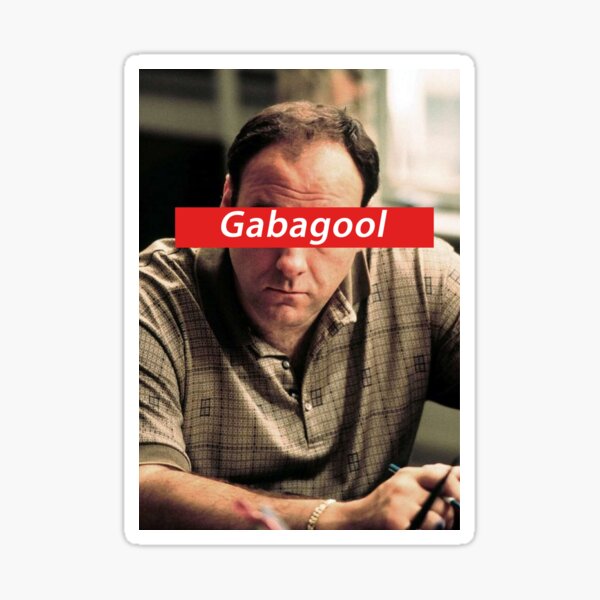 "Nice Tony Soprano Gabagool" Sticker for Sale by Gregunique Redbubble
