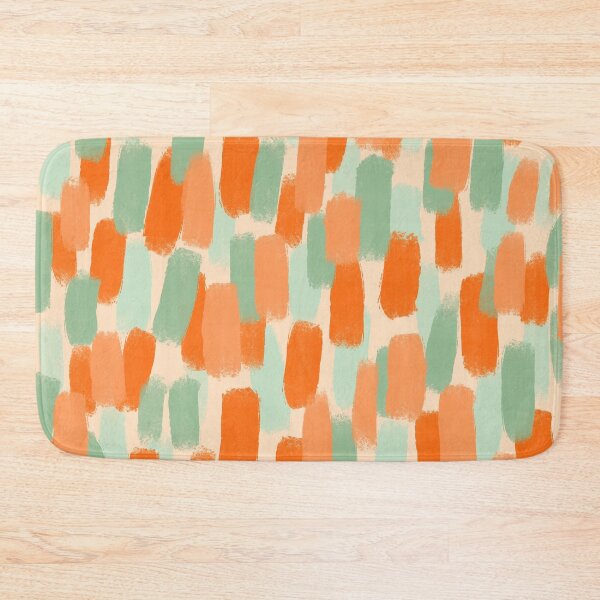 Item preview, Abstract, Orange with Green, Paint Brush Effect designed and sold by OneThreeSix.