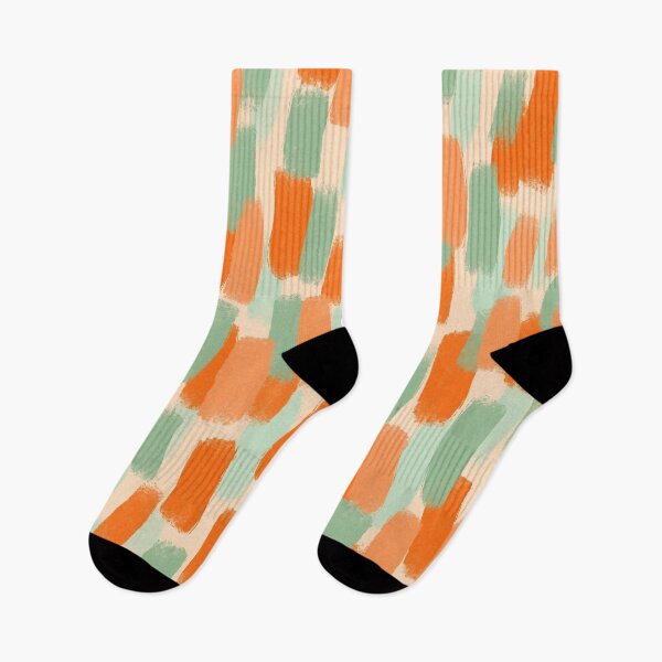 Item preview, Abstract, Orange with Green, Paint Brush Effect designed and sold by OneThreeSix.