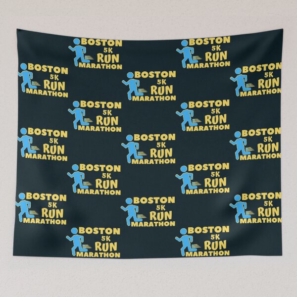 Item preview, Boston 5K Marathon - 10K, Full, Half Marathoner Gift, Runner_s Gift, Running Gift,  Blue, Yello  designed and sold by MimounArt.