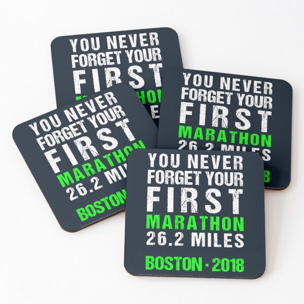 Item preview, Boston Marathon 2018 - You Never Forget Your First Marathon      designed and sold by MimounArt.