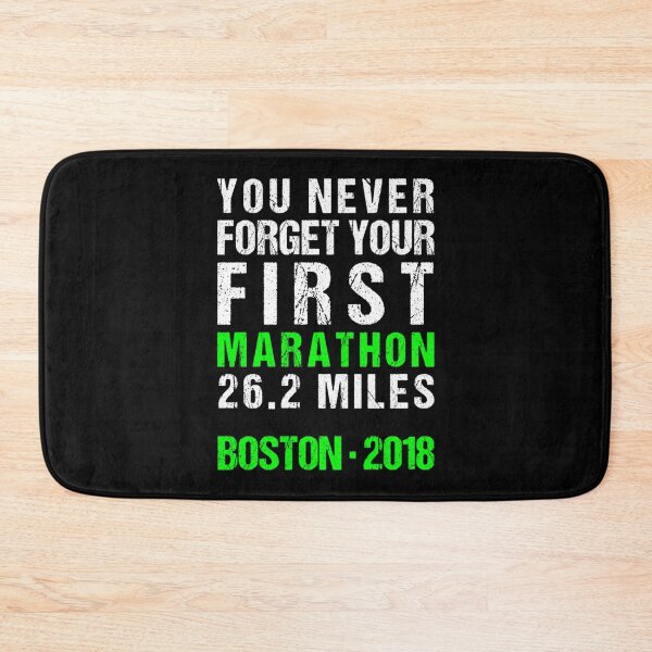 Item preview, Boston Marathon 2018 - You Never Forget Your First Marathon      designed and sold by MimounArt.