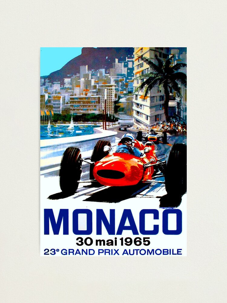 AFFICHE DU Grand Prix DE MONACO 1930 Affiche Rétro Vintage Pour La Course Automobile Du Grand Prix De Monaco 2nd Cote D Azur Monaco 6th Avril 1930 Image468865375