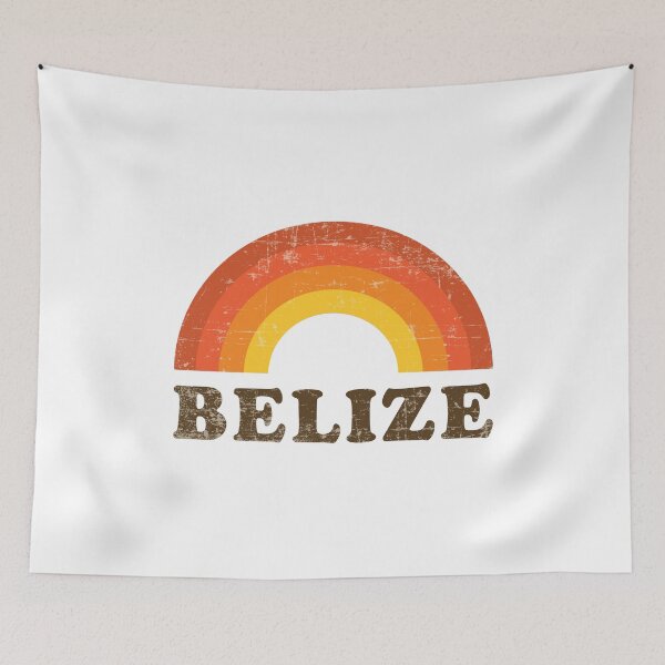 Item preview, Belize Retro Vintage Rainbow Vacation Souvenir designed and sold by Delightfully Cynical.