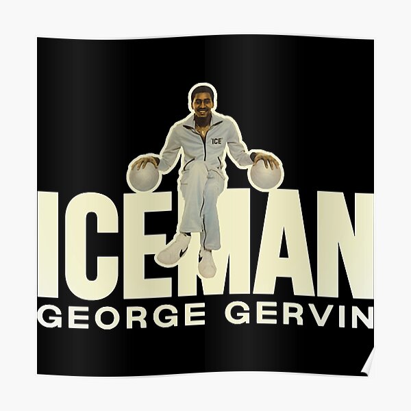george gervin wall of text Poster for Sale by VickyGolden