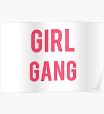 "Girl Gang" Pink Graphic Poster