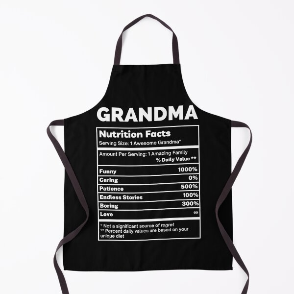 Item preview, Grandmother Funny Nutrition Facts designed and sold by SpeakSarcasm.