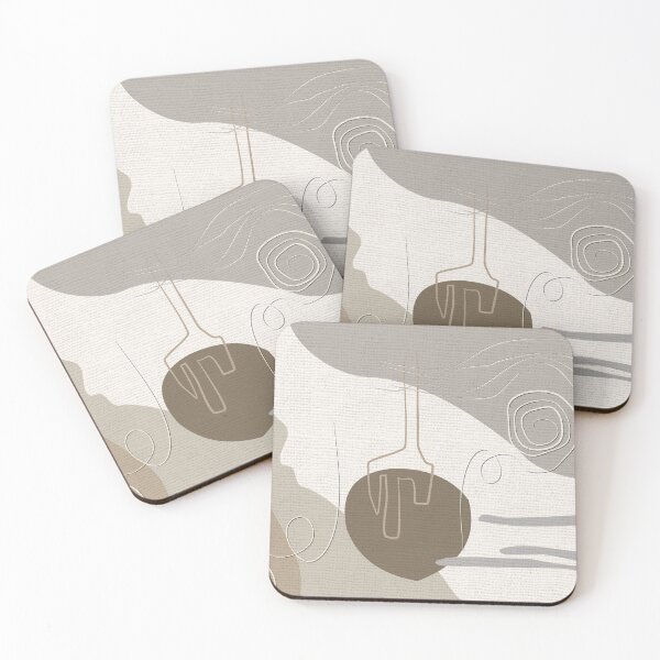 Item preview, Abstract - Go with the Flow 2 in Beige designed and sold by simplydesignart.