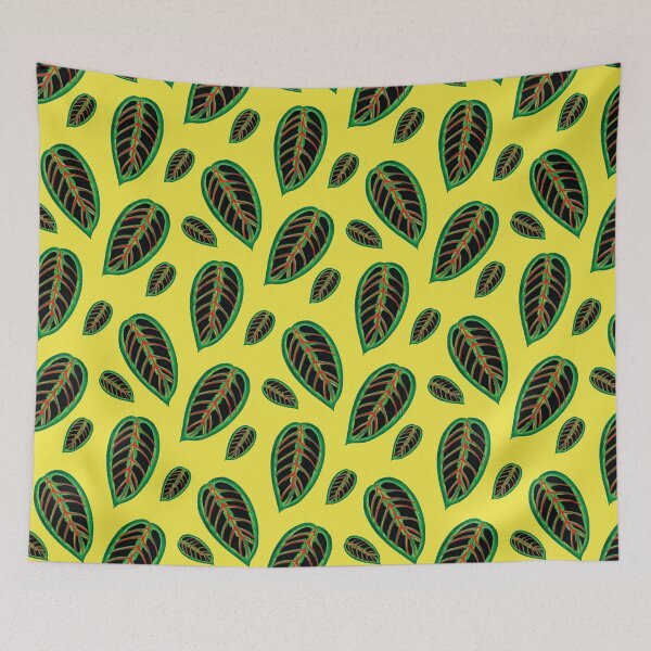 Item preview, Maranta Leaves Pattern - Prayer Plant Foliage designed and sold by CarolinaReina.