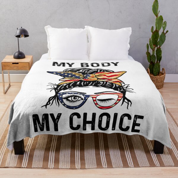 Item preview, My Body My Choice_Pro_Choice Messy Bun US Flag designed and sold by edensmr.