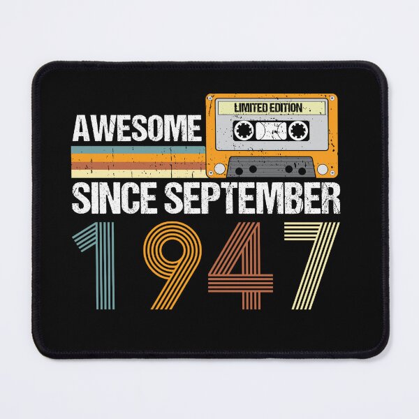Item preview, Awesome Since September 1947 | 75th birthday | vintage September 1947 designed and sold by AMINE  ★★★★★.