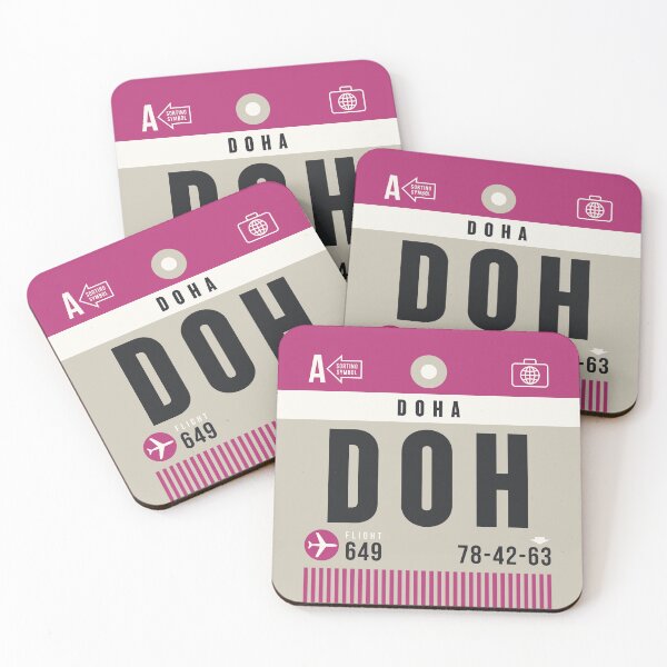 Item preview, Luggage Tag A - DOH Doha Qatar designed and sold by VoodooCircus.