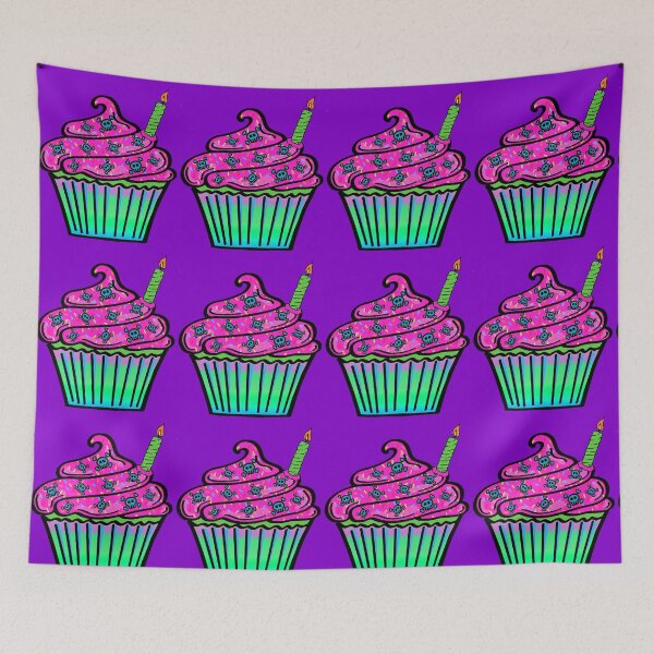 Item preview, skull topped cupcake designed and sold by gracefullmess.