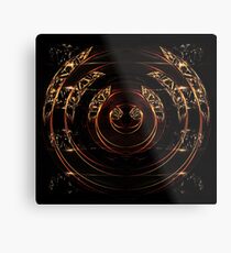 abstract gold and diamonds Metal Print
