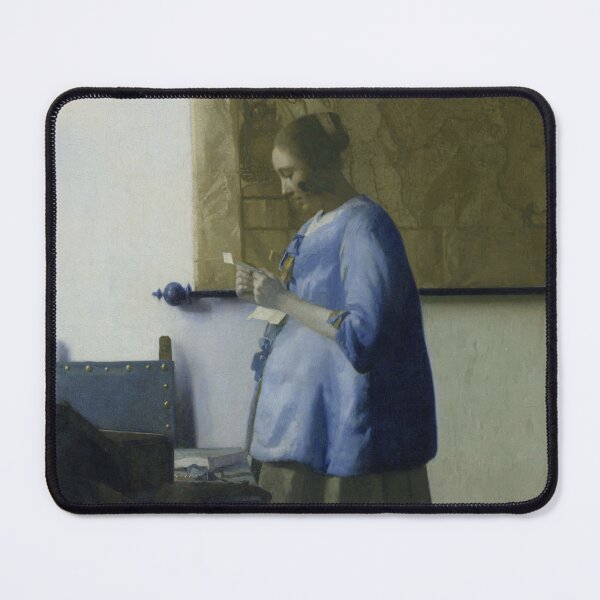 Item preview, Woman in Blue Reading a Letter (1663) - Johannes Vermeer designed and sold by SALON DES ARTS.