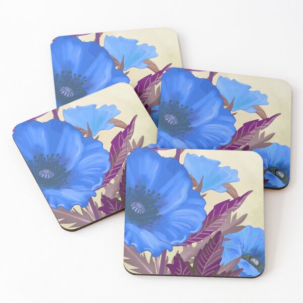 Item preview, Premium Flower Art Blue  designed and sold by Tshirtstory.
