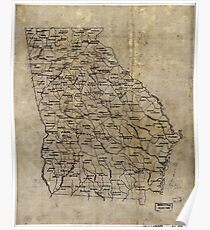 005 Base map of Georgia Poster