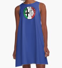 Alfa Romeo logo (Italy) A-Line Dress