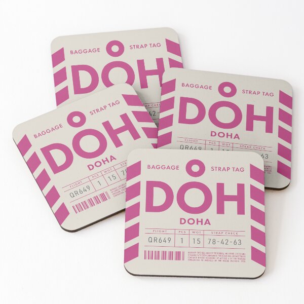 Item preview, Luggage Tag D - DOH Doha Qatar designed and sold by VoodooCircus.