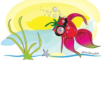 Artwork thumbnail, StrawberryBeta Fish by Cindys Creative Contour
