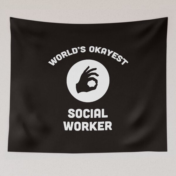 Item preview, World's Okayest Social Worker designed and sold by SonyaLyons.