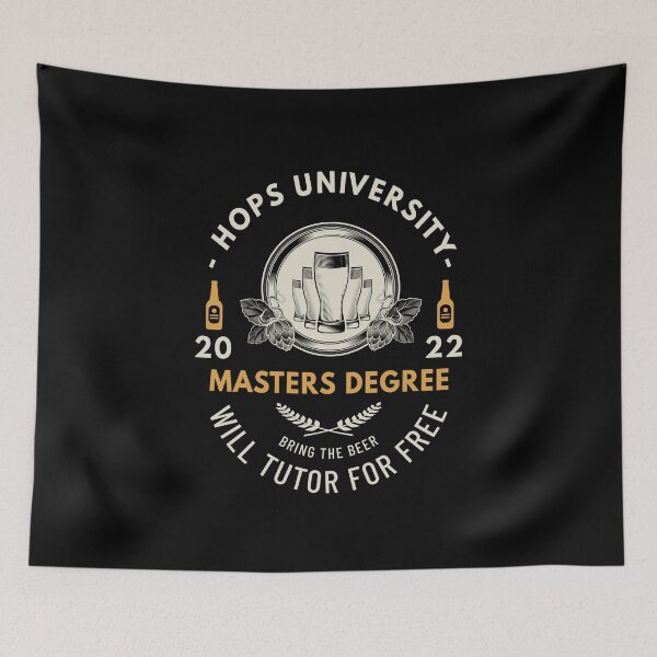 Item preview, Hops University designed and sold by MoonsmileProd.
