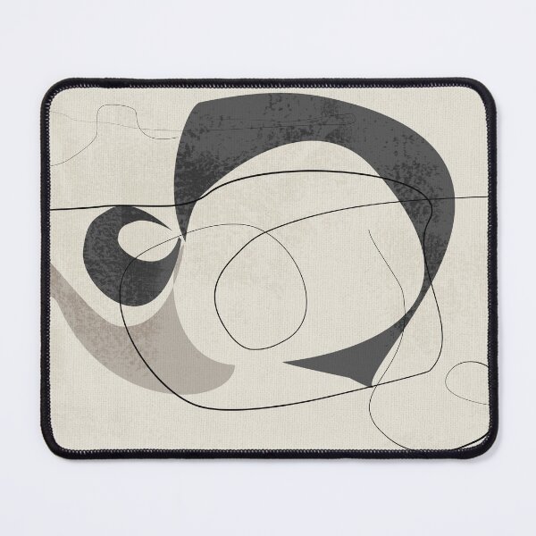 Item preview, Minimalist Abstract Art Shapes - Scribbles Smokey Blue 1 designed and sold by simplydesignart.