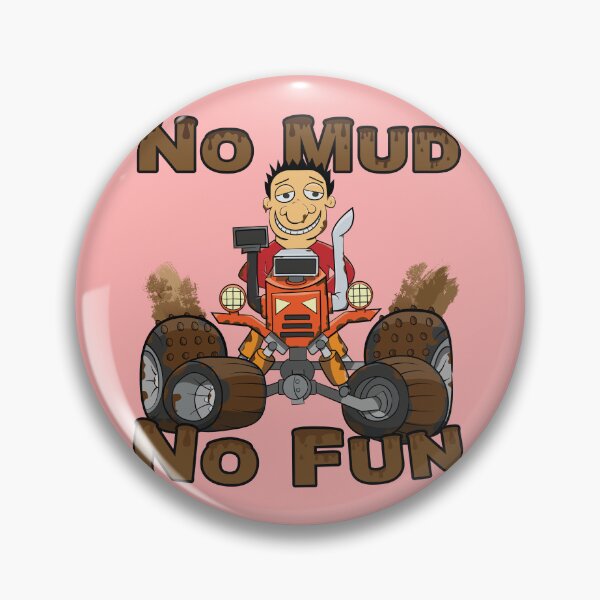 Item preview, No Mud No Fun Off Road Tractor Red designed and sold by ETVdesign.