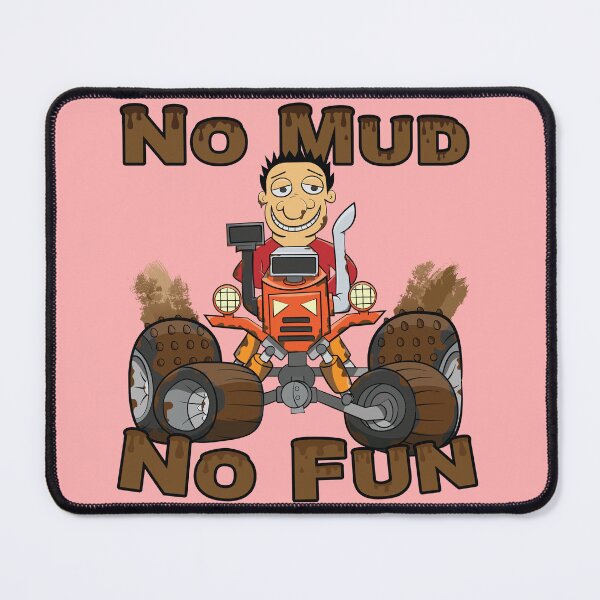 Item preview, No Mud No Fun Off Road Tractor Red designed and sold by ETVdesign.
