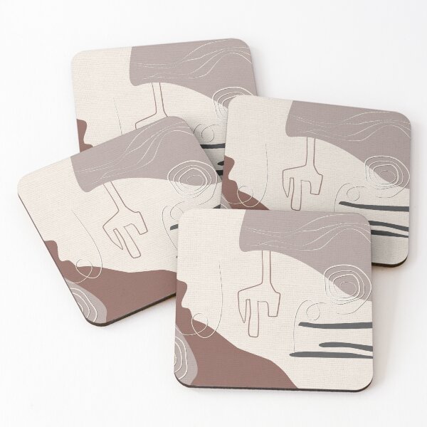 Artikelvorschau, Abstrakt - Go with the Flow 2 in gedämpftem Mauve und Aubergine entworfen und verkauft von simplydesignart.