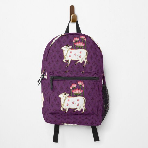 Item preview, Royal Violet Pichwai Art: Sacred Indian Cow and Lotus Heritage Pattern designed and sold by Art-PraveenRai.