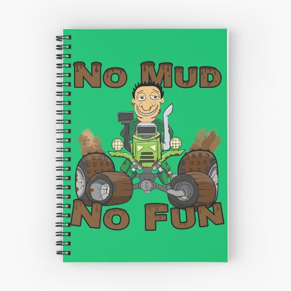 Item preview, No Mud No Fun Off Road Tractor Green designed and sold by ETVdesign.