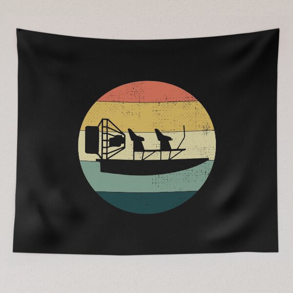 Item preview, Airboat Fanboat Airboating Swamp boat Vintage Retro designed and sold by CuteDesigns1.