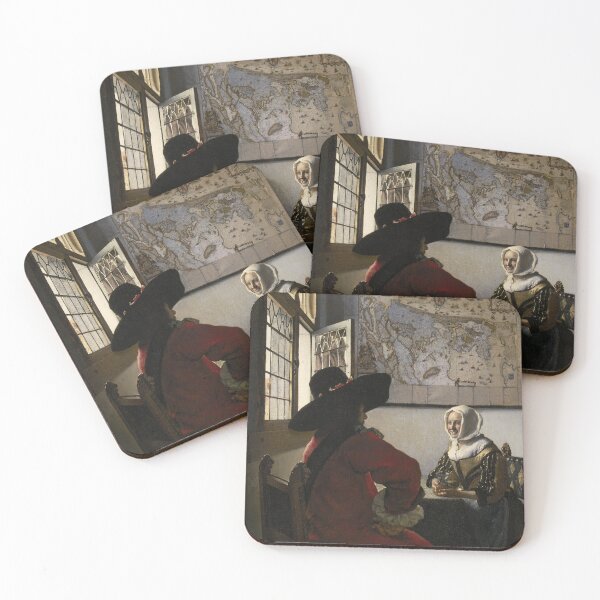 Item preview, Officer and Laughing Girl (1657) - Johannes Vermeer designed and sold by SALON DES ARTS.