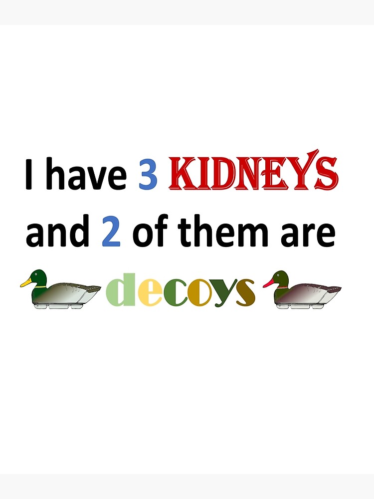 "Kidney Decoys" Greeting Card for Sale by Moosenkat Redbubble