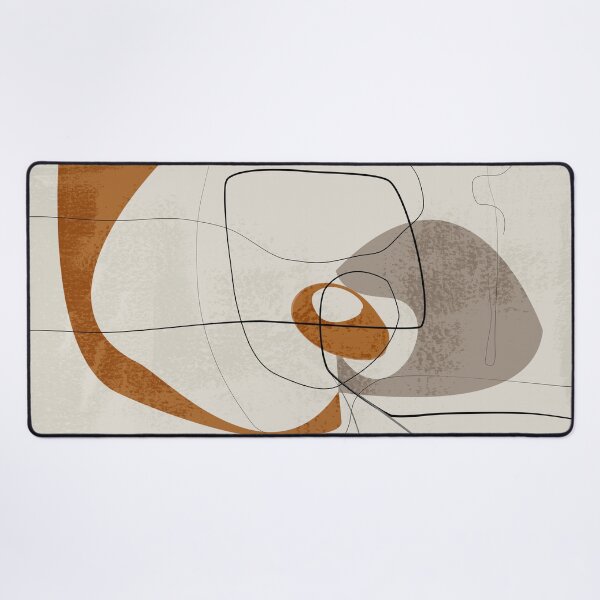Item preview, Minimalist Abstract Art Shapes - Scribbles Terracotta 2 designed and sold by simplydesignart.