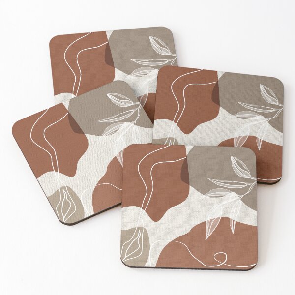 Item preview, Leafy Lane in Cinnamon and Taupe 2 designed and sold by simplydesignart.