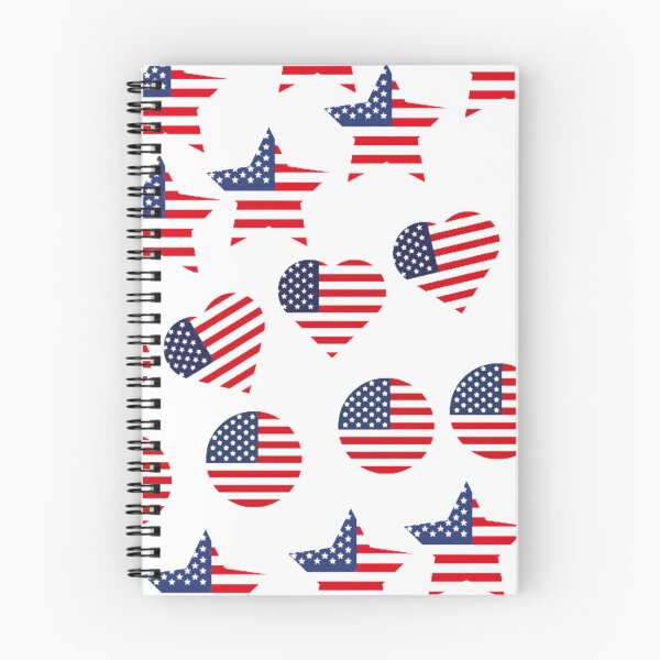 Item preview, USA flag heart Star circle pattern designed and sold by rafiaarts.