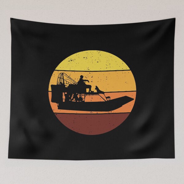 Item preview, Airboat Fanboat Airboating Swamp boat Vintage Retro designed and sold by CuteDesigns1.