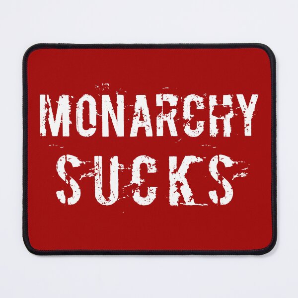Item preview, Anti Monarchy White Text  designed and sold by Design-Maniya.