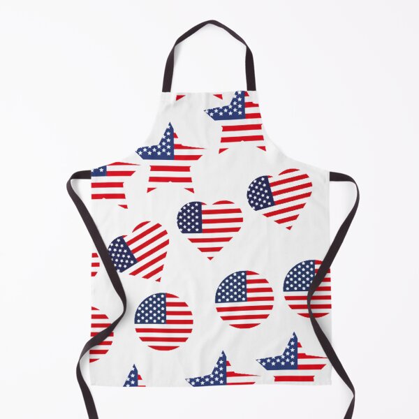 Item preview, USA flag heart Star circle pattern designed and sold by rafiaarts.